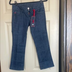 Miss Me Dark Blue Cropped Jeans